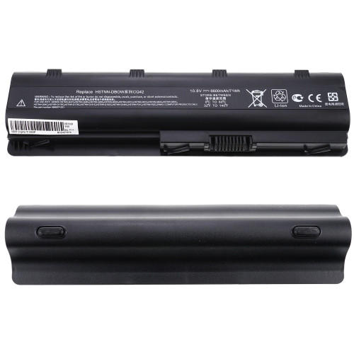 Батарея для ноутбука HP MU06 (CQ32, CQ42, CQ43, CQ56, CQ57, CQ62, G42, G56, G62, G72, G7-1000, DM4-1000, DM4-3000, DV3-4000, DV5-2000, DV6-3000, DV6-6000, DV7-4000 series) 10.8V 6600mAh Black