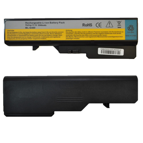 Батарея для ноутбука LENOVO 57Y6454 (B470, B570, G460, G470, G480, G560, G570, G770, V370, V470, V570, IdeaPad: V360, V460, Z360, Z370, Z380, Z460, Z470, Z480, Z560, Z570) 10.8V 5200mAh Black