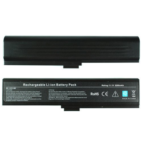 Батарея для ноутбука Asus A32-W7 (M9A, M9F, M9J, M9V, T76J, W7E, W7F, W7J, W7S, W7Sg) 11.1V 5200mAh Black