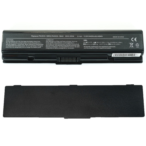 Батарея для ноутбука Toshiba PA3534 (A200, A215, A300, A350, A500, L300, L450, L500) 10.8V 4400mAh Black