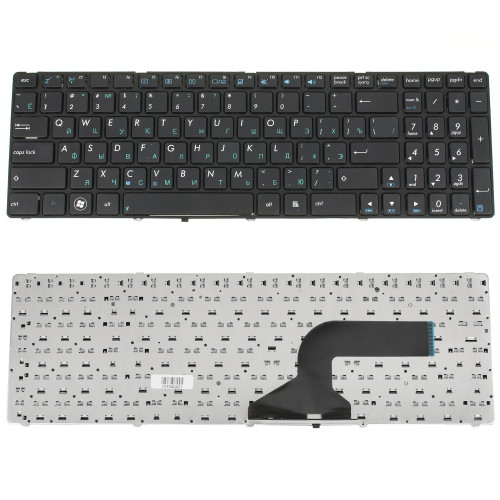 Клавиатура для ноутбука ASUS (A52, K52, X54, N53, N61, N73, N90, P53, X54, X55, X61), rus, black (K52 version)