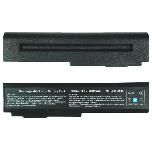 Батарея для ноутбука ASUS A32-M50 (M50, M60, N61, L50, G50) 11.1V 5200mAh, Black