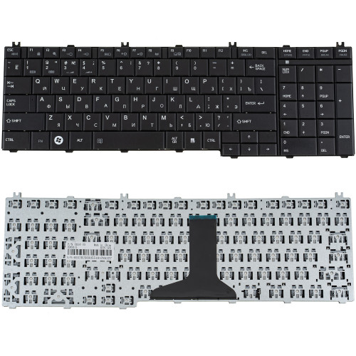 Клавиатура для ноутбука TOSHIBA (C650, C655, L650, L655, C660, L670, L675) rus, black