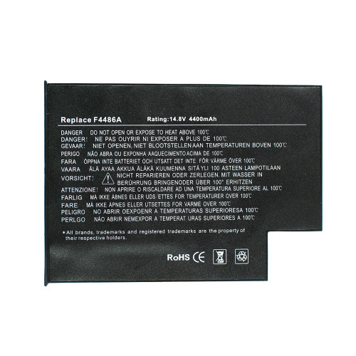 Батарея для ноутбука Acer F4486 (Aspire: 1300, 1301, 1302, 1304, 1306, 1307, 1310, Fujitsu Amilo M6300 M8800, HP ZE1000) 14.8V 4400mAh Black