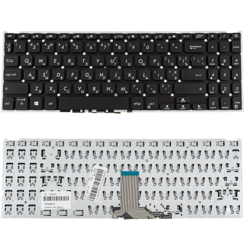 Клавіатура для ноутбука ASUS (X509 series) ukr, black, без фрейма