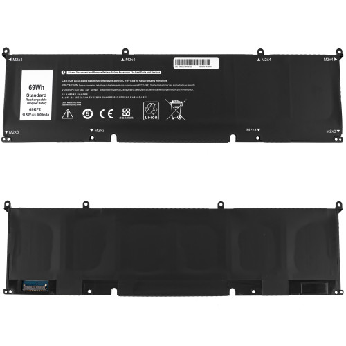 Батарея для ноутбука DELL 69KF2 (XPS 9500, Alienware M15 R3, Alienware M17 R3) 11.55V 6000mAh 69Wh Black