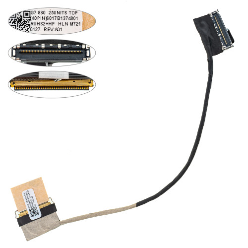 Шлейф матриці для ноутбука HP (837 G7, 835 G7, 830 G7,  M44215-001) 40 0.5 250NITS (6017b1374801)