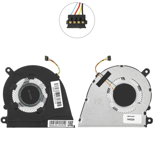 УЦЕНКА сломано крепление Вентилятор для ноутбука HP 15S-FQ, 15-DY, 14-DQ, 4pin (L68134-001) (Кулер) 