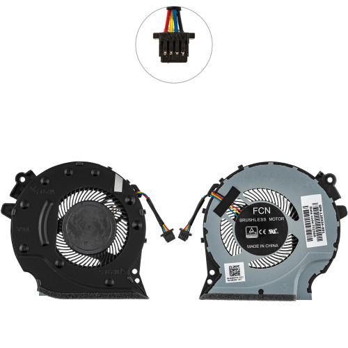 Оригинальный вентилятор для ноутбука HP PAVILION GAMING 15-CX000, 4pin (GPU FAN) (L20334-001) (Кулер)