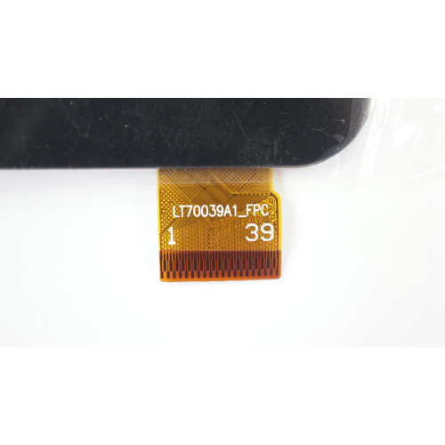 Тачскрін (сенсорне скло) для VOYO X6, LT70039A1_FPC, 7, зовнішній розмір 187*104 мм, робочий розмір 155*87 мм, 39 pin, чорний