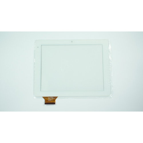 Тачскрін (сенсорне скло) для HOTATOUCH C233142A1-FPC701DR, 8, зовнішній розмір 194*149 мм, робочий розмір 161*122 мм, 52 pin, білий