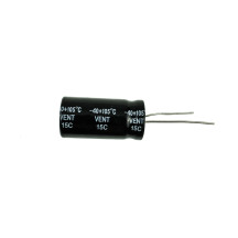 Конденсатор 47mF, 400V, Size 16x25mm, робоча температура -40…+105