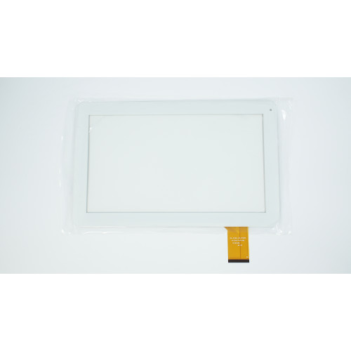 Тачскрін (сенсорне скло) DH-1019A1-PG-FPC075, 10,1, зовнішній розмір 256*159 мм, робочий розмір 223*126 мм, 50 pin, білий
