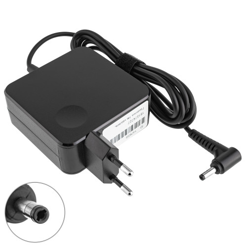 Блок живлення для ноутбука LENOVO 20V, 3.25A, 65W, 4.0*1.7mm, квадратный корпус, black