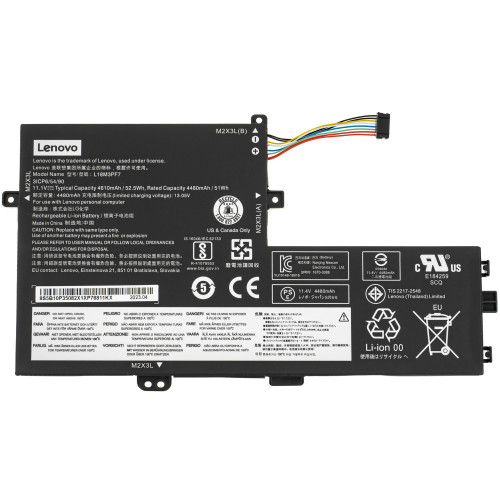 Оригинальная батарея для ноутбука LENOVO L18C3PF6 (IdeaPad S340-14API, C340-14API) 11.1V 4610mAh 52.5Wh Black