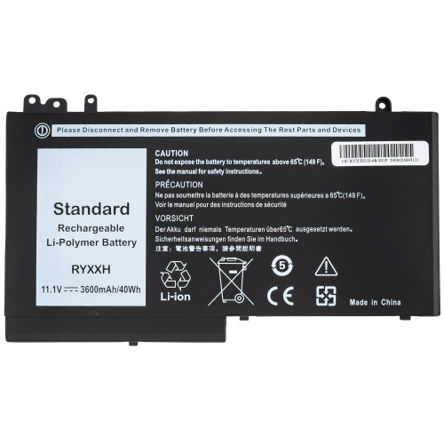 Батарея для ноутбука DELL RYXXH (Смотреть фото!!!) (Latitude E5250, E5450, E5550) 11.1V 3600mAh 41Wh Black