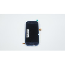 Дисплей для смартфона (телефону) Samsung Galaxy S3 Mini Neo GT-I8200, blue (у зборі з тачскріном)(з рамкою)