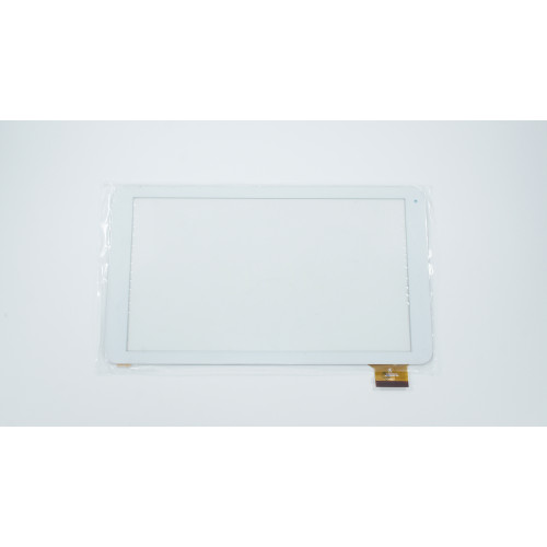 Тачскрін (сенсорне скло) HK10DR2496-V02, 10,1, зовнішній розмір 256х145 мм, робочий розмір 222х126 мм, 50 pin, білий