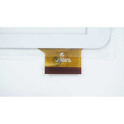 Тачскрін (сенсорне скло) HK10DR2496-V02, 10,1, зовнішній розмір 256х145 мм, робочий розмір 222х126 мм, 50 pin, білий