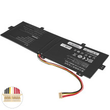 Батарея для ноутбука Prestigio U3285131P-2S 10P-9Lines (SmartBook 141 C4), длиный (20см) кабель, 7.6V 6000mAh Black