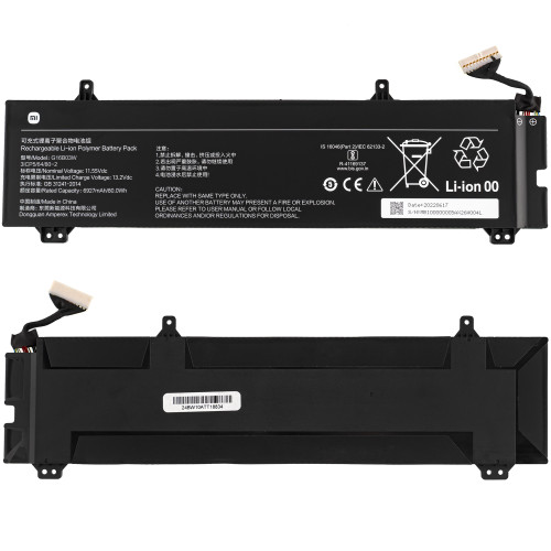 Оригінальна батарея для ноутбука Xiaomi G16B03W (Redmi G Pro) 11.55V 6927mAh 80Wh Black