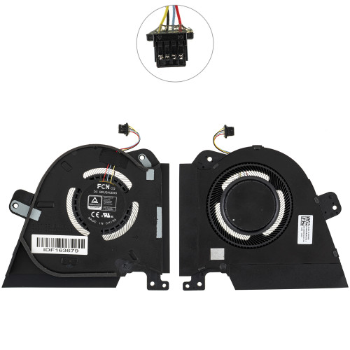 Оригінальний вентилятор для ноутбука ASUS (GX551 series), 12V, (CPU FAN), (13NR04N0P02011)