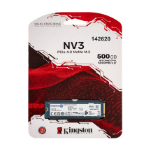 Жесткий диск M.2 2280 SSD 500ГБ Kingston NV3, SNV3S/500G, NVMe, PCI Express 4.0 x4,  3D NAND, зап/чт. - 2200 / 6000 МБ/с (SNV3S/500G)