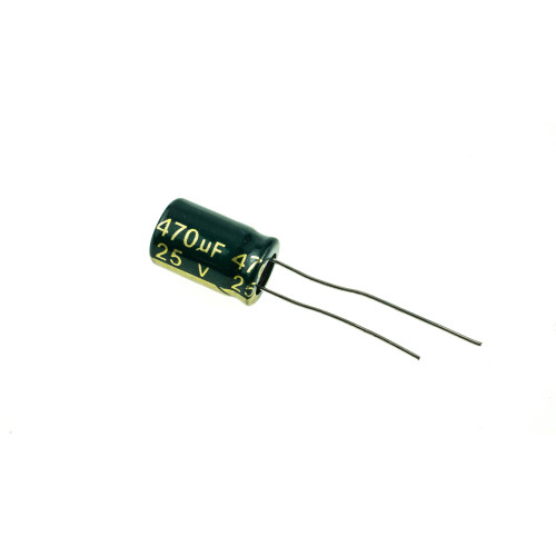 Конденсатор 470mF, 25V, Size 8x16mm, робоча температура -40…+105