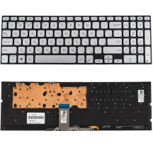 Клавиатура для ноутбука ASUS (X712 series) rus, silver, без фрейма, подсветка клавиш