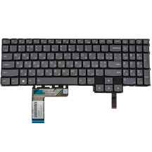 Клавиатура для ноутбука LENOVO (Legion: 5-16 series), ukr, dark gray, без фрейма, подсветка клавиш (RGB)