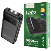 Універсальна мобільна батарея HOCO DB81 Apollo, PD65W, 30000mAh, Black (6942007637749)