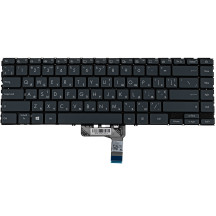 Клавіатура для ноутбука ASUS (UX425 series) ukr, black, без фрейма, підсвічування клавіш
