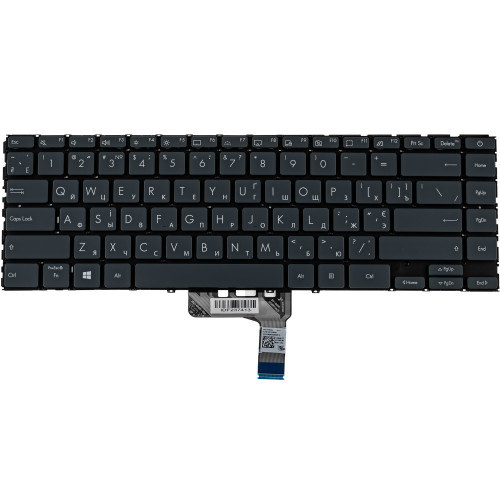 Клавиатура для ноутбука ASUS (UX425 series) ukr, black, без фрейма, подсветка клавиш