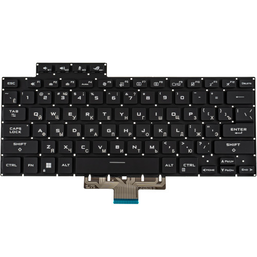 Клавиатура для ноутбука ASUS (GA503 series) rus, black, без фрейма, подсветка клавиш (RGB) (ОРИГІНАЛ)