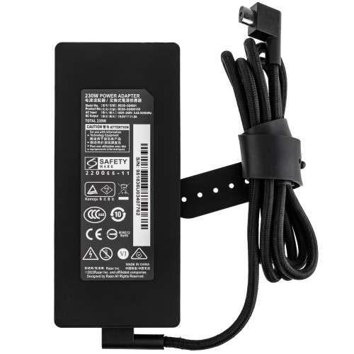 Б.У. Оригинальный блок питания для ноутбука RAZER 19.5V, 11.8A, 230W, black (без десктопового сетевого кабеля !) (RC30-024801)