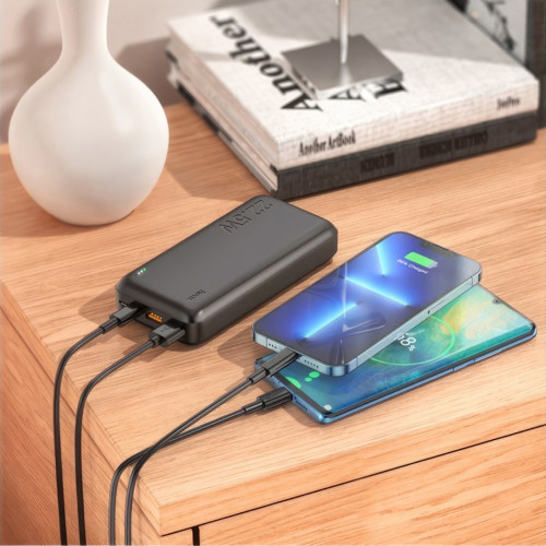 Универсальная мобильная батарея HOCO J101A Astute, 22.5W, 20000mAh, black (6931474782496)