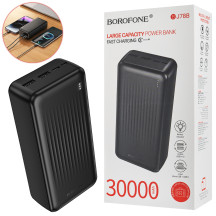 Універсальна мобільна BOROFONE BJ78B, Clever, 30000mAh, Black (6941991121517)