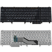 Клавиатура для ноутбука DELL (Latitude: E6520, E6530, E6540, Precision M4600, M6600), rus, black без джойстика