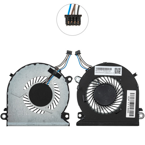 Оригинальный вентилятор для ноутбука HP Pavilion Power 15-CB000, DC 5V 0.5A, 4pin (FCN 930589-001) (Кулер)