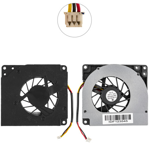 Оригінальний вентилятор для ноутбука TOSHIBA Satellite P100, P105, P160, DC 5V 0.24A, 3pin (BRUSHLESS UDQFRPR53CQU) (Кулер)