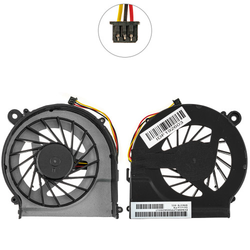 Оригінальний вентилятор для ноутбука HP PAVILION G4-1000, G6-1000, G7-1000, DC 5V 0.5A, 3pin (FQY FQYDC51689058FAN) (Кулер)