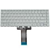 Клавиатура для ноутбука HP (240 G6, 245 G6) rus, silver, без фрейма, подсветка клавиш