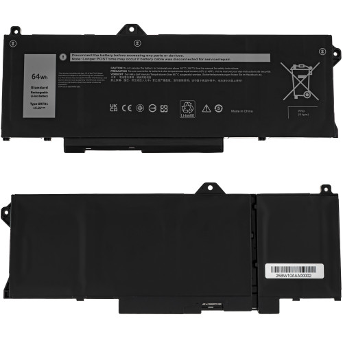 Батарея для ноутбука DELL GRT01 (Precision 3571) 15.2V, 4210mAh, Black