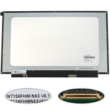 Матриця 15.6 NT156FHM-N63 (1920*1080, 30pin(eDP), LED, SLIM(без планок та вушок), матова, роз'єм праворуч знизу) для ноутбука
