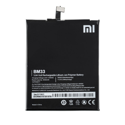 Акумулятор (батарея) для смартфона (телефону) Xiaomi Mi 4i, BM33, 3.84V 3030mAh 12.6Wh