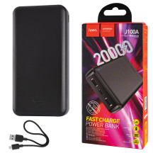 Універсальна мобільна батарея HOCO J100A, 20000mAh, Black (6931474783585)