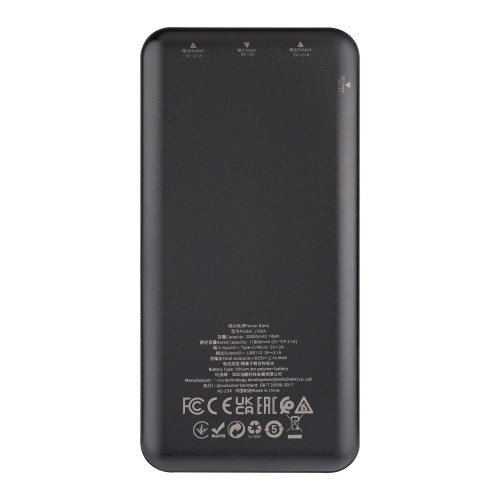 Универсальная мобильная батарея HOCO J100A, 20000mAh, Black (6931474783585)