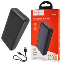 Універсальна мобільна батарея HOCO J87A Tacker, 20000mAh, Black (6931474761033)