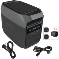Зарядная станция ECOFLOW DELTA 3 1024Wh 1800W (китайские розетки, с переходниками)
