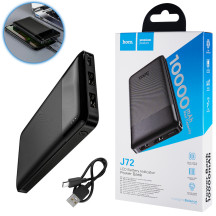 Універсальна мобільна батарея HOCO J72 Easy, 10000mAh, Black (6931474738370)